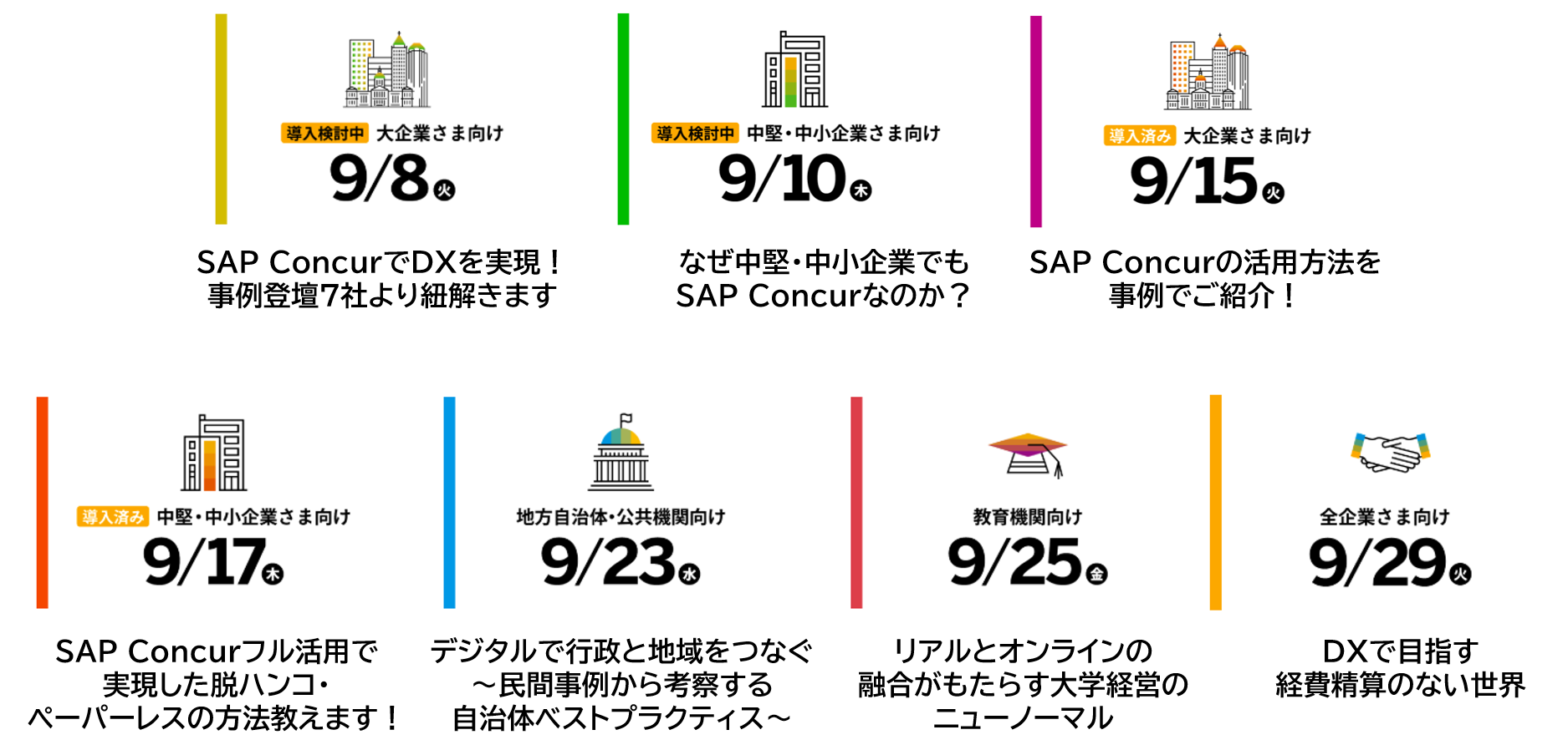 コンカー 日本最大級の経理 財務向けイベント Sap Concur Fusion Exchange Japan の第三弾となるオンラインイベントを9月8日 火 から7日間に分けて開催 Sap Concur