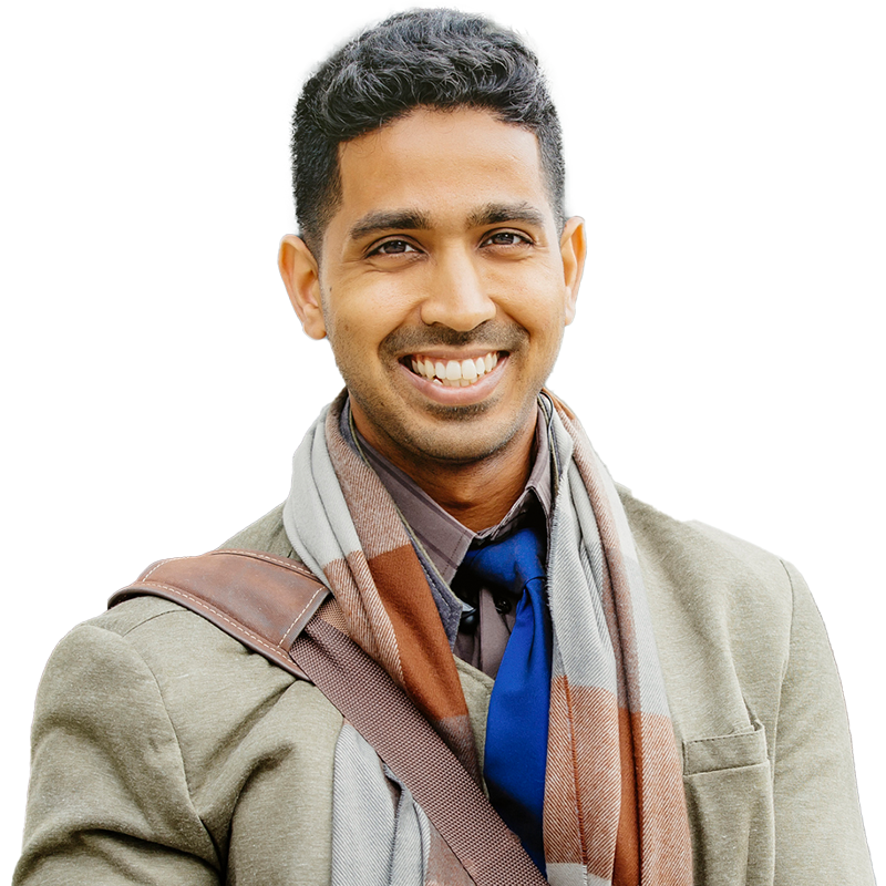 man smiling at camera