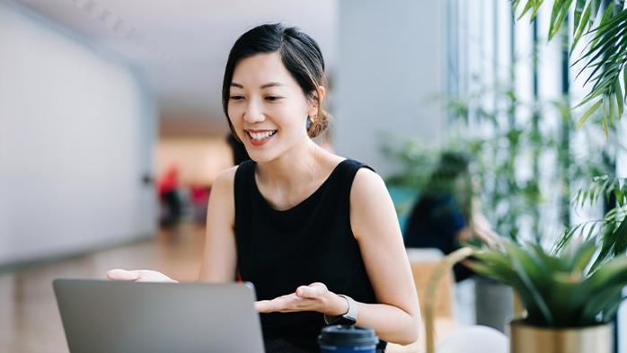 person working in office