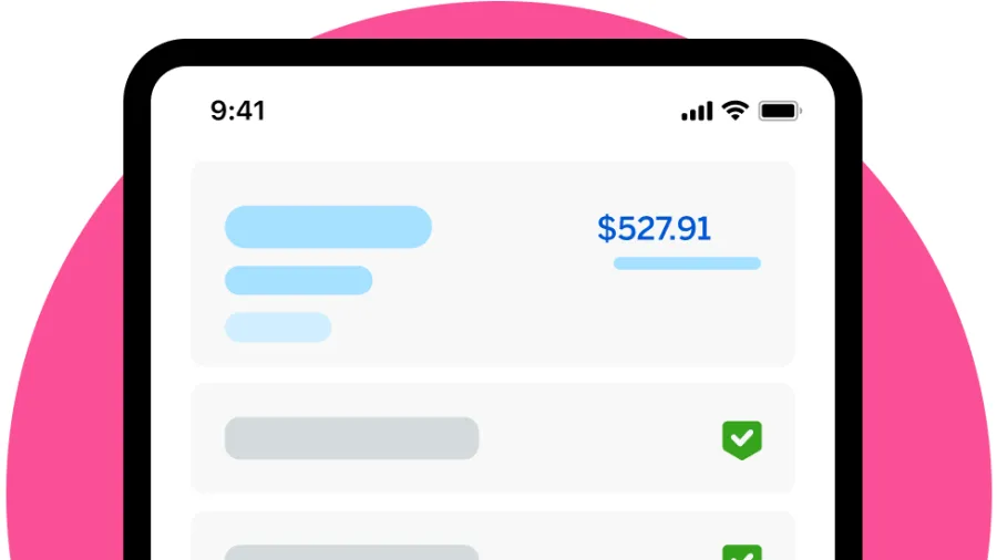 screenshot of app