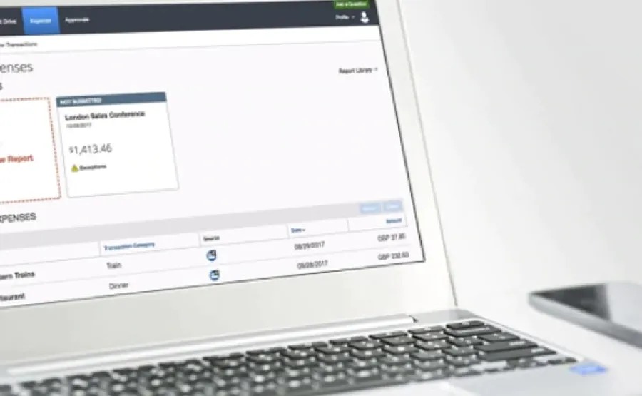 App being used on laptop