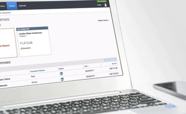App being used on laptop