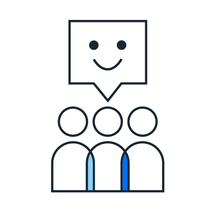graphic of people and conversation