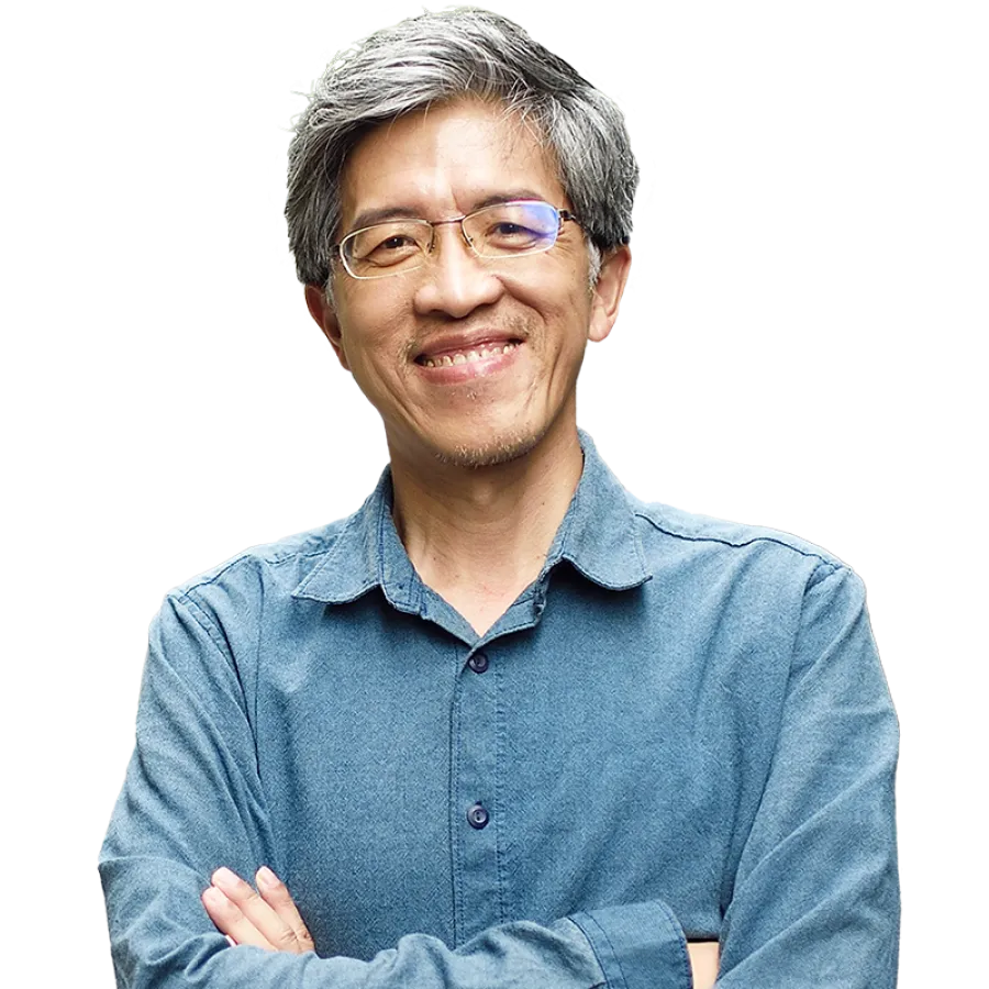 man smiling at camera
