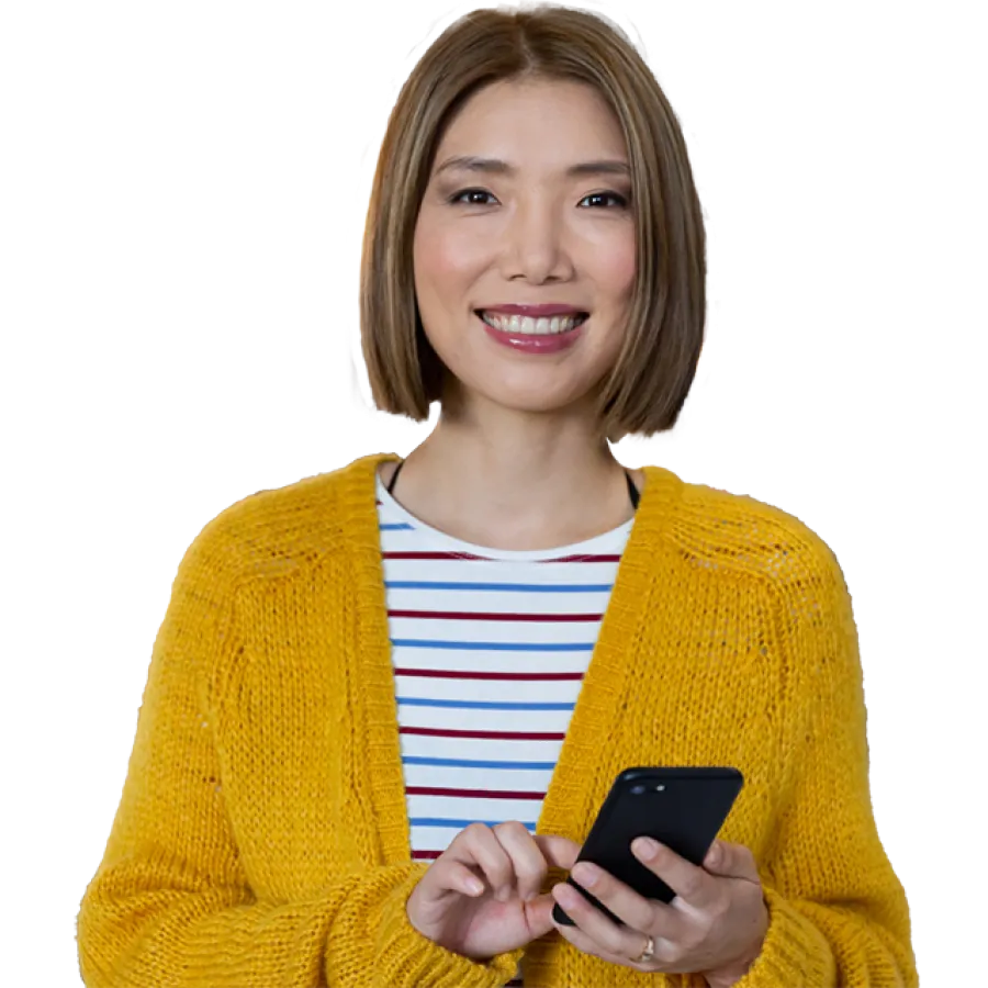 person smiling