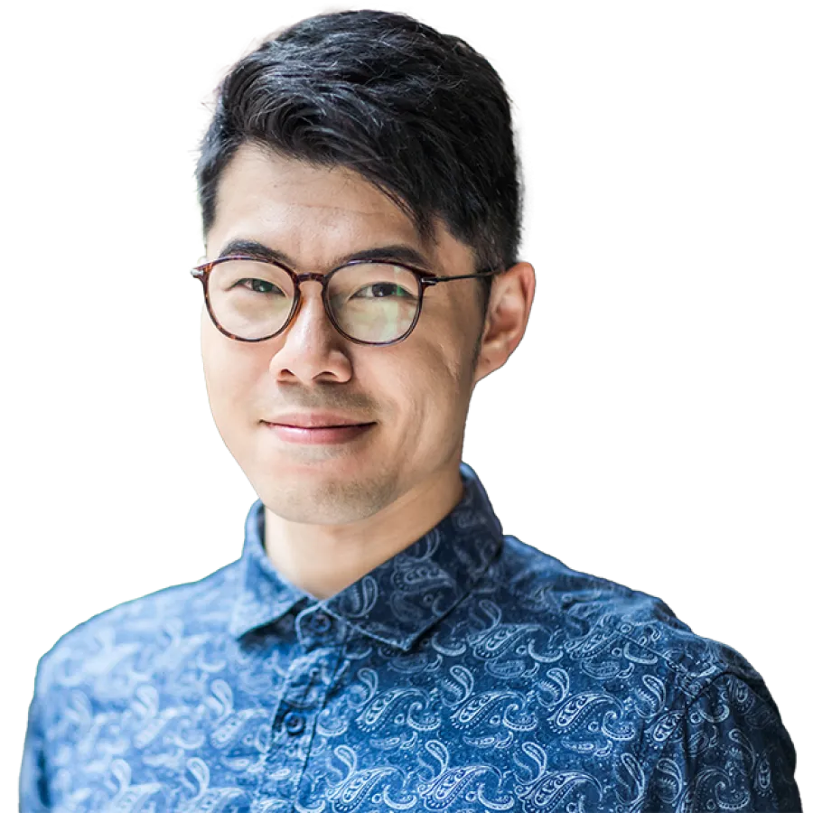 man smiling at camera