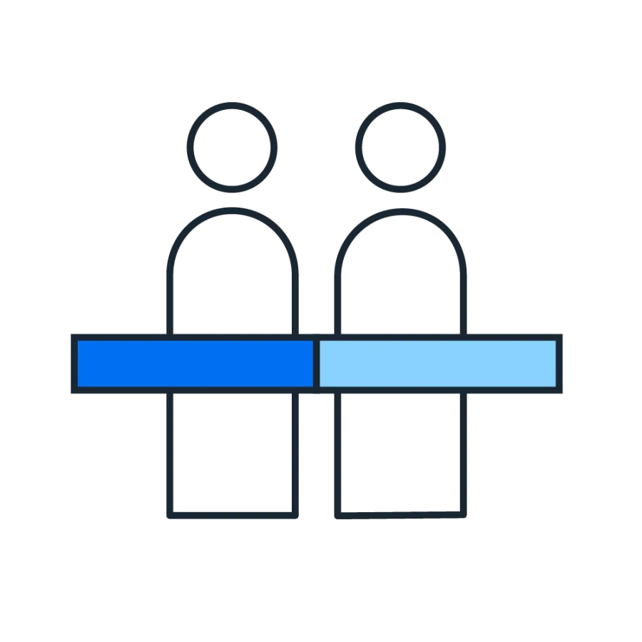 Two people pictogram