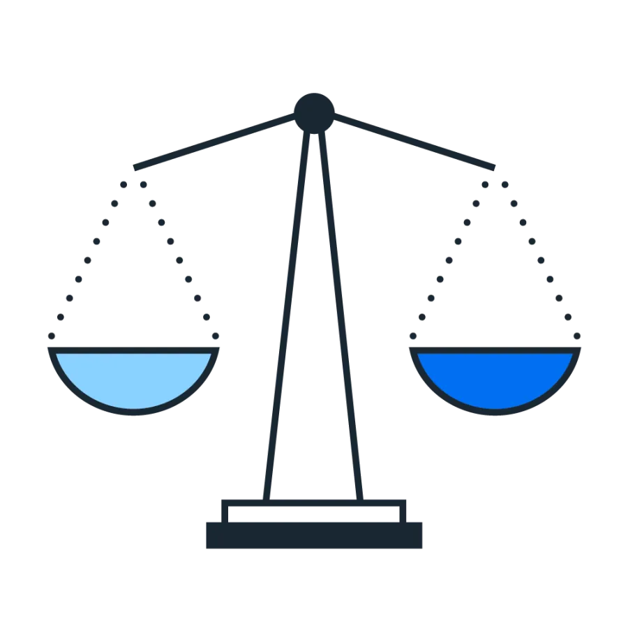 Legal scales pictogram