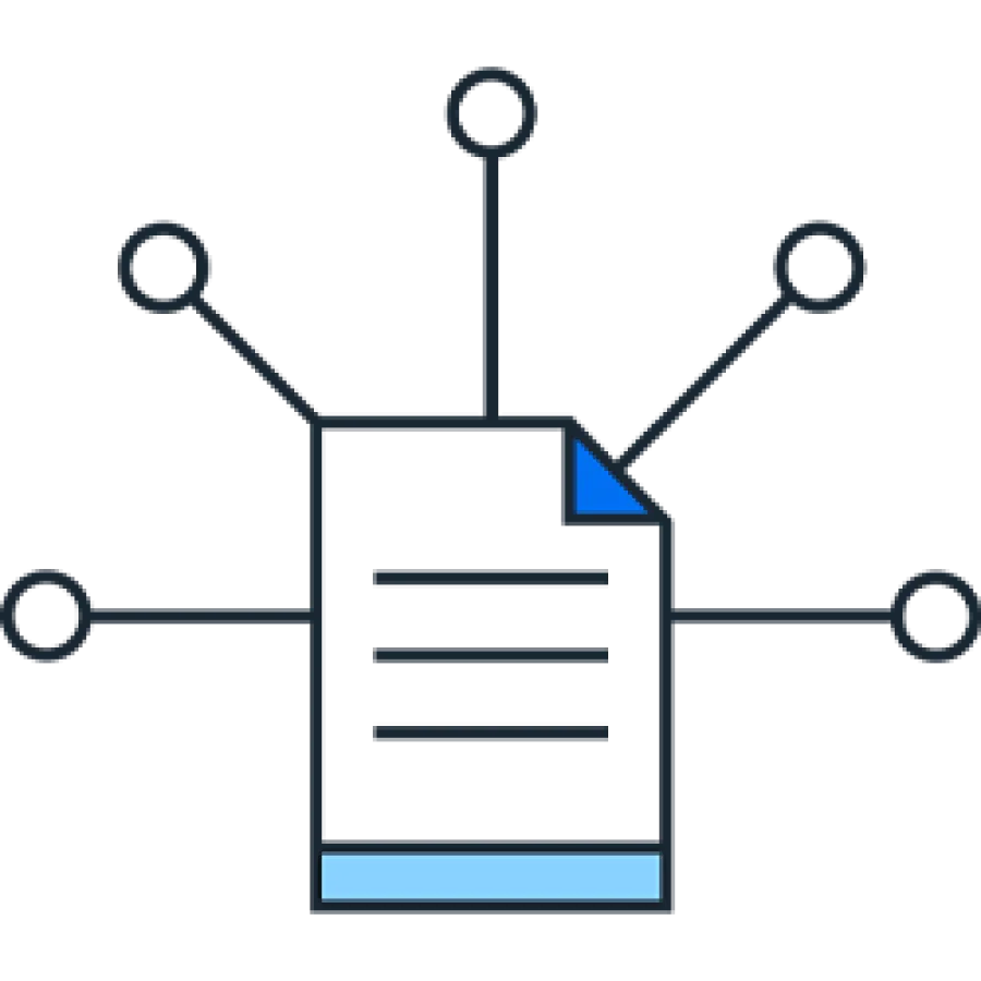 Document connections pictogram