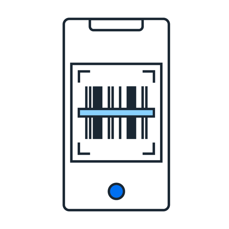 phone taking picture of receipt