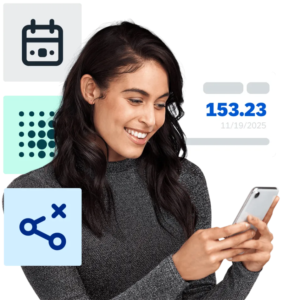 Woman looking at phone